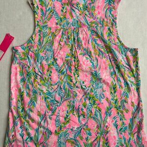 NWT Lilly Pulitzer 100% Cotton Sleeveless  top unicorn of the sea